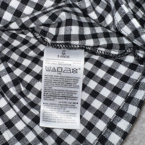 Old Navy Black and White Plaid Blouse - Picture 6 of 8